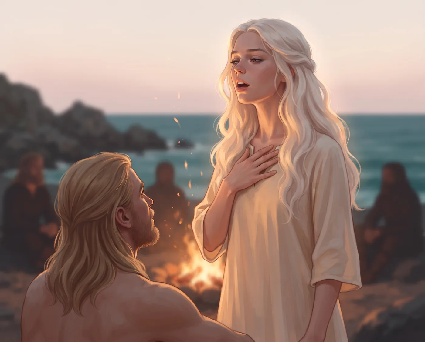Lærke Freydis af Haldorholm en situation dans le roman